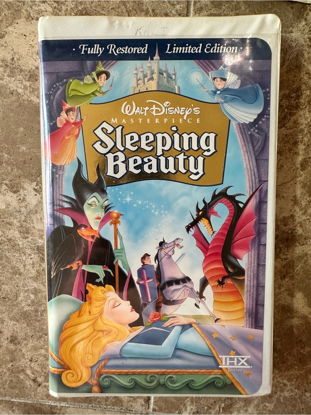 Walt Disney Sleeping Beauty Limited Edition VHS Tape and Clamshell